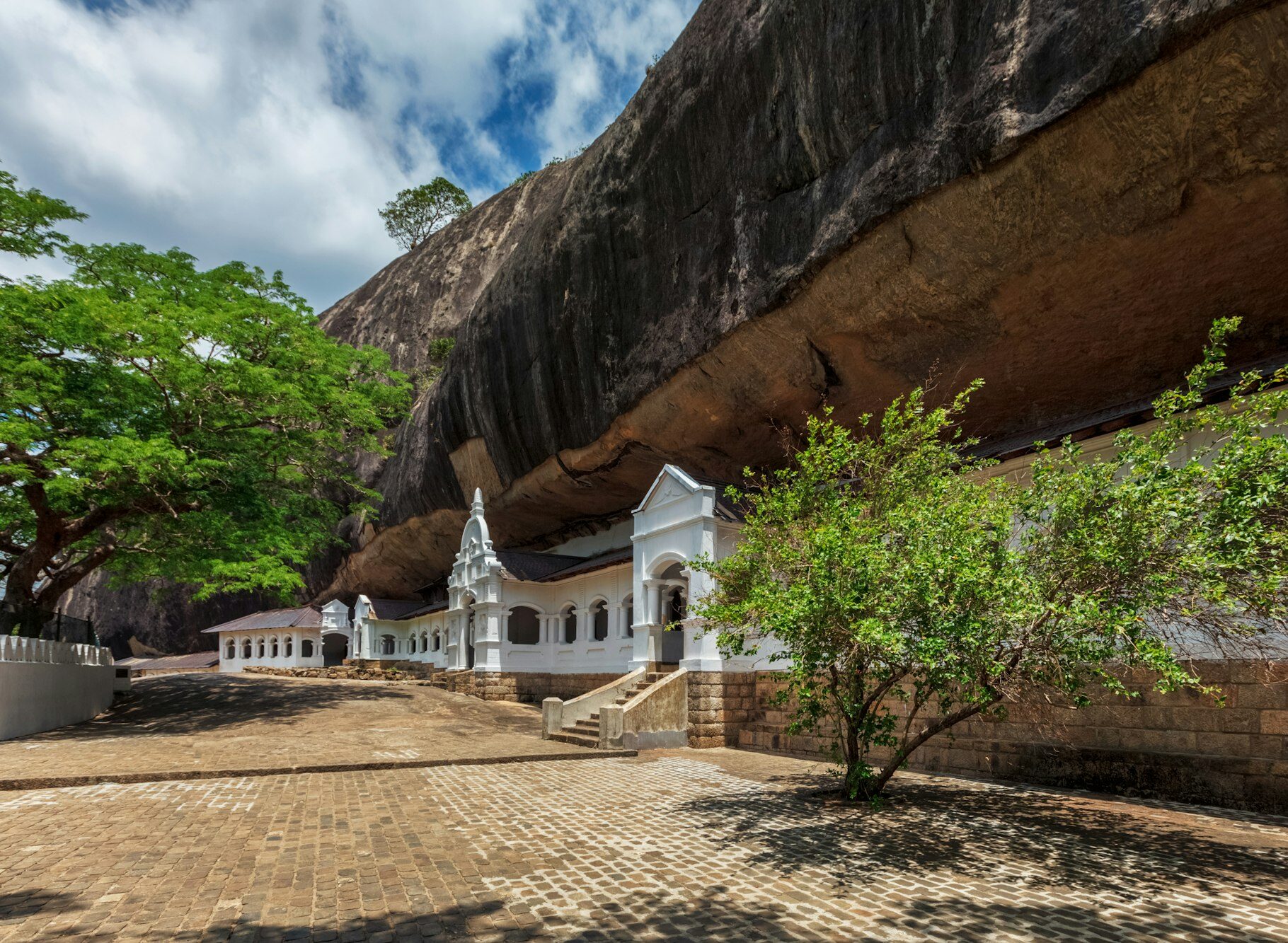 Rock temple in Dambulla, Sri Lanka